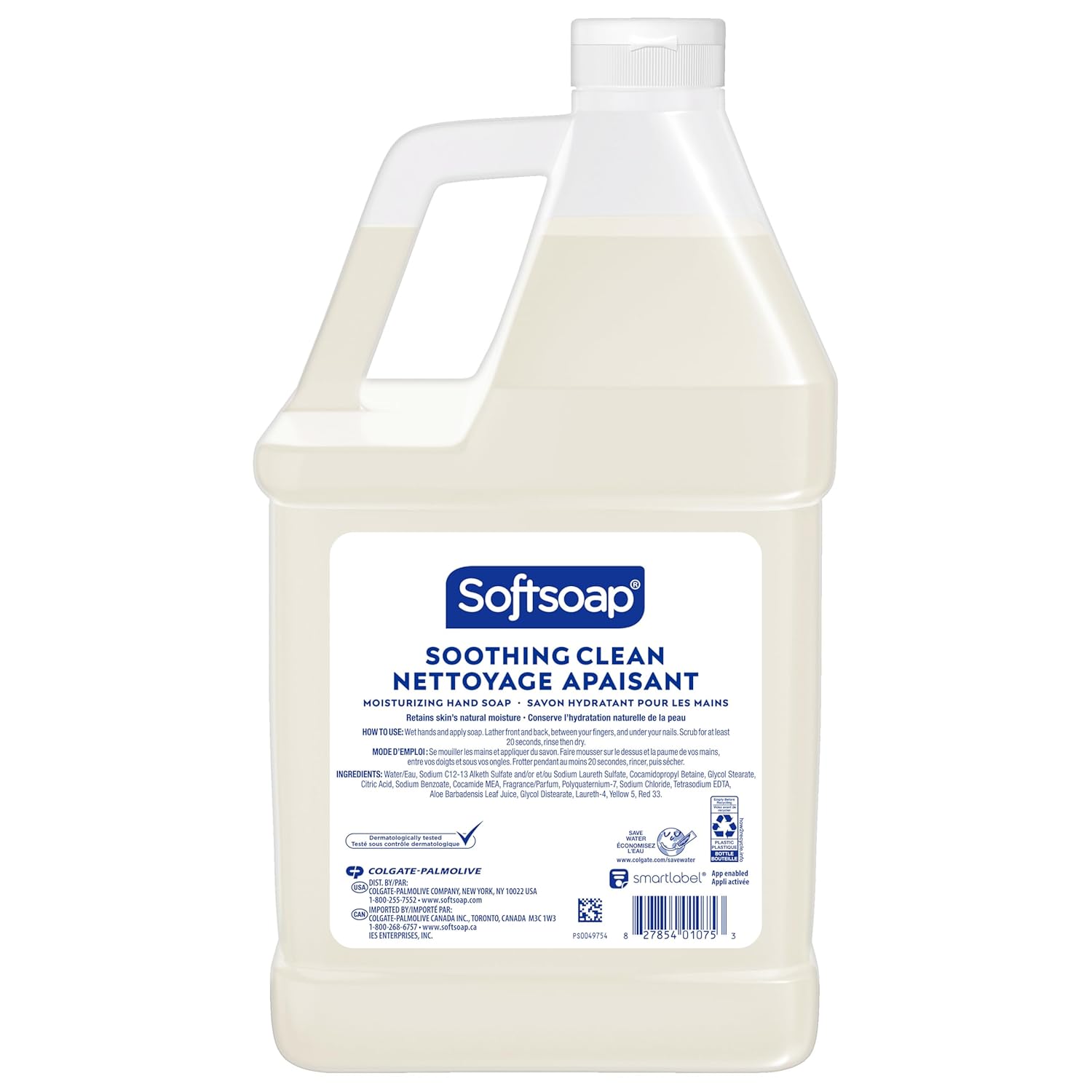 Softsoap Liquid Hand Soap Refill, Soothing Clean, Aloe Vera Fresh Scent - 1 gallon